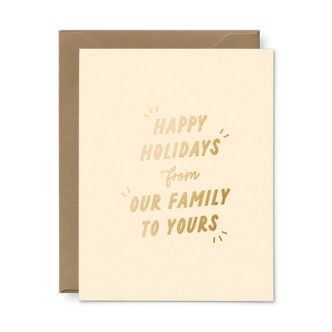 From Our Family To Yours Holiday Greeting Card - Single