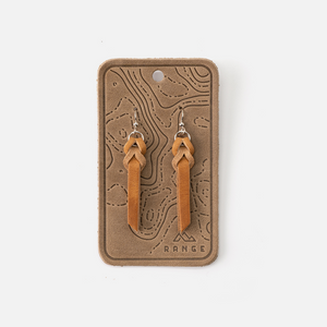 Braided Leather Earrings