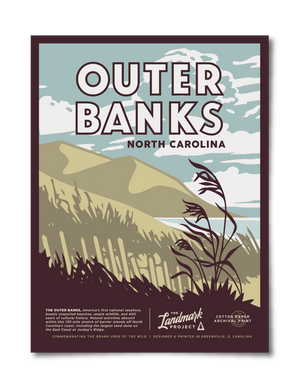 North Carolina Outer Banks National Parks POster 12x16