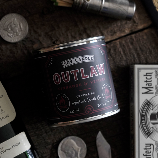 Outlaw: Cinnamon + Vetiver Soy Candle