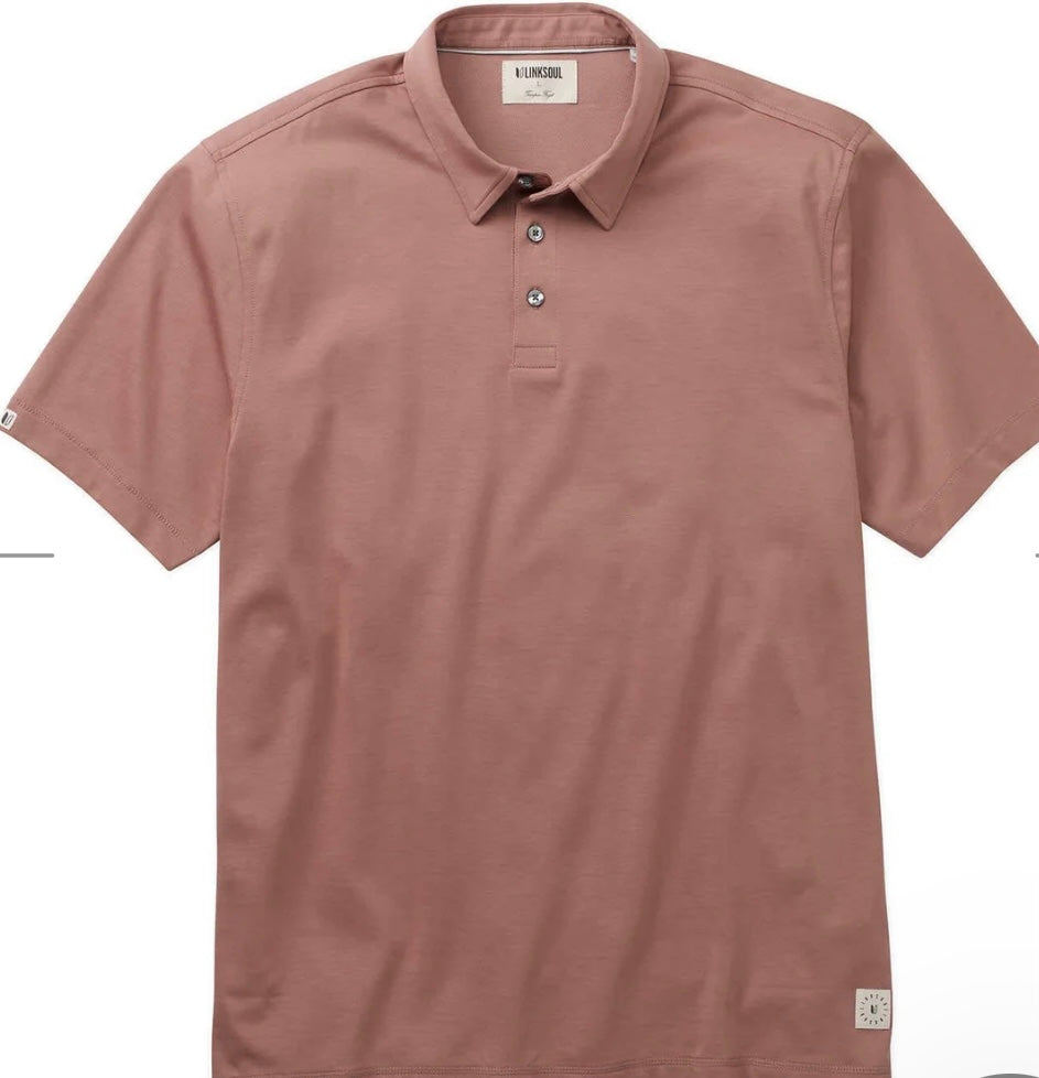 Rincon Golf Polo- Clay