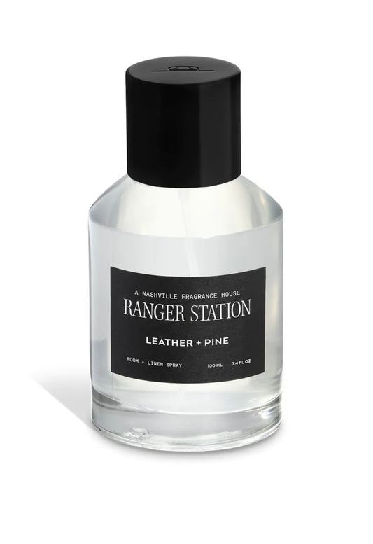 Ranger Station Room + Linen Spray- Leather + Pine