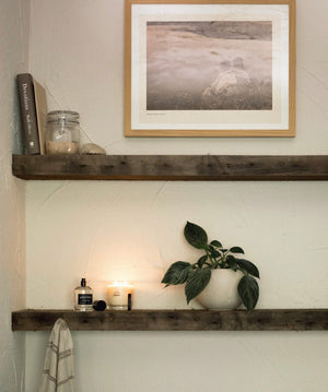 Leather + Pine Candle