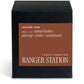 Ranger Station Candle + Whiskey Tumbler- Leather + Pine