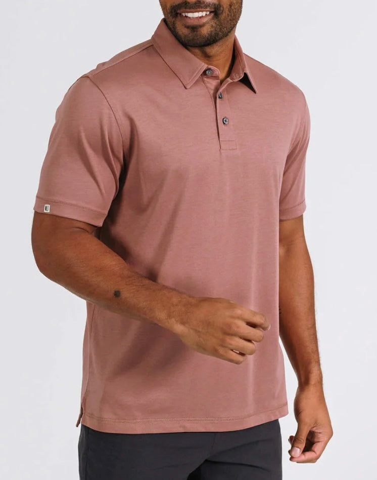 Rincon Golf Polo- Clay